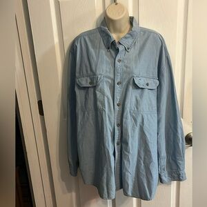 Carhartt Light Blue Casual Button Down Shirt